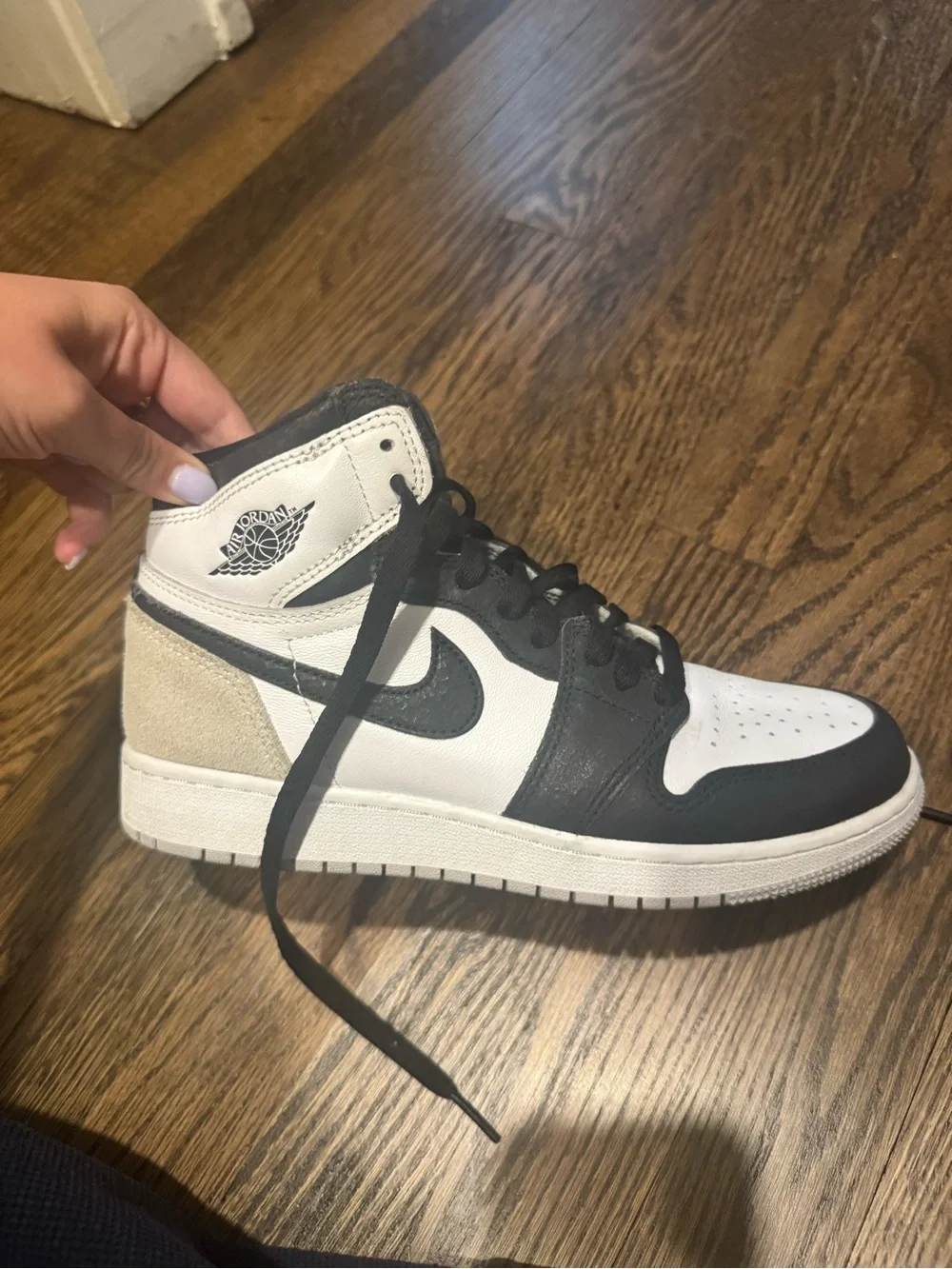 Nike Men’s Black, White and Gray High-Top Sneakers